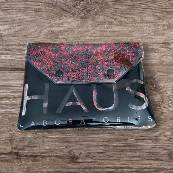 Haus Laboratories Handbags - 🩷 3/$15 Haus Laboratories Black and Red Cosmetics Bag, Like New!